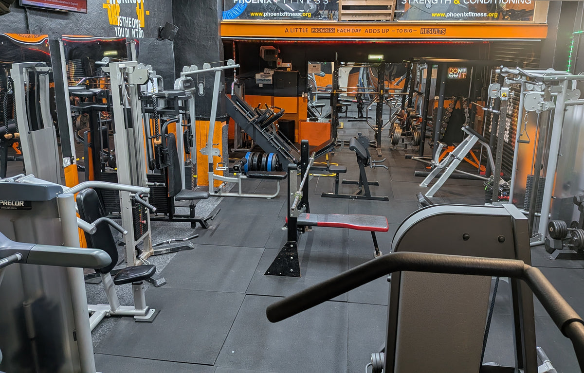 The training floor at Phoenix Fitness gym in Harrogate